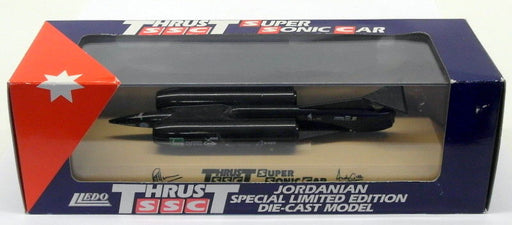 Lledo Appx 15cm Long 10030 - Thrust Super Sonic Car - Jordanian Special - Black