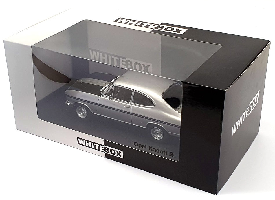 Whitebox 1/24 Scale WB124065-0 - Opel Kadett B - Silver/Black