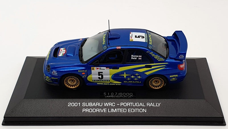 Prodrive/Ixo 1/43 Scale IXS01 - 2001 Subaru WRC - #5 Portugal Rally Burns/Reid