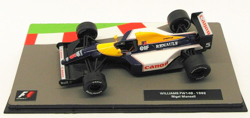 Altaya 1/43 Scale Model Car 23318U - F1 Williams FW14B 1992 - Nigel Mansell