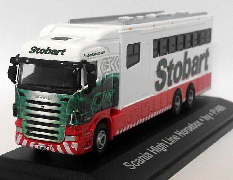 Atlas 1/76 Scale Model Truck 4 649 108 - Scania High Line Horsebox - Stobart