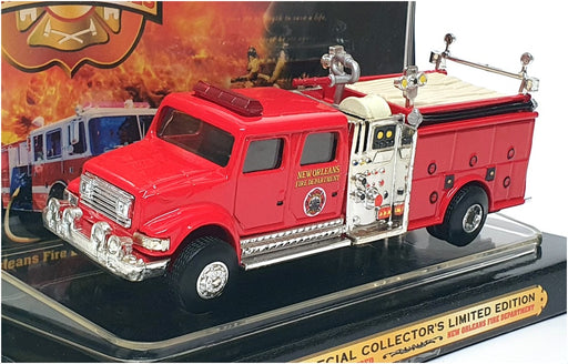 Road Champs 14cm Long 42018 - New Orleans Fire Engine Truck - Red