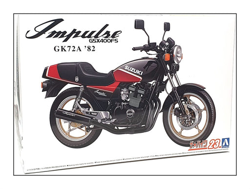 Aoshima 1/12 Scale Unbuilt Kit 063767 - Suzuki GK72A GSX400FS Impulse Motorbike
