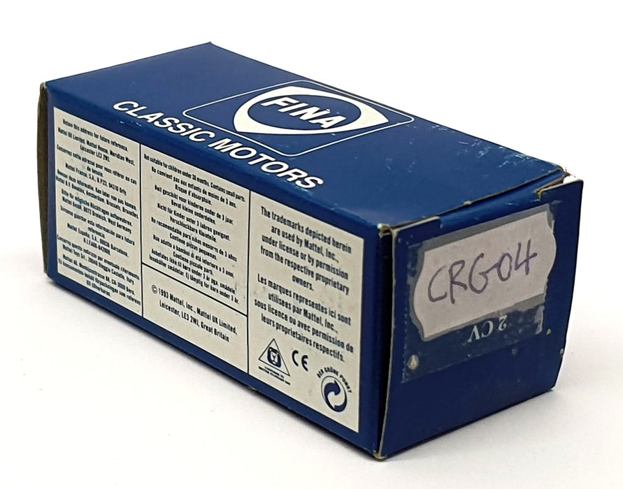 Corgi Fina 7.5cm Long Model Car CRG04 - Citroen 2cv - Orange/White