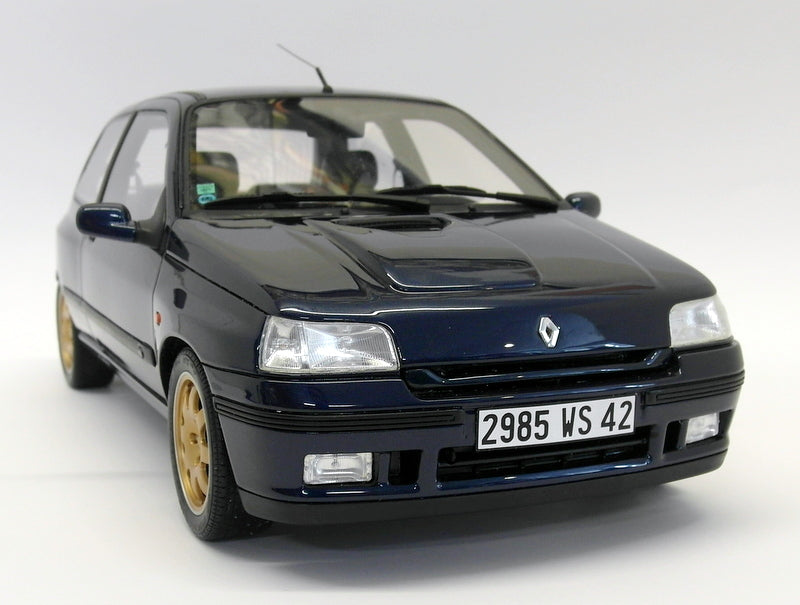Otto 1/12 Scale Resin - G008 Renault Clio Williams Metallic Blue Gold Wheels