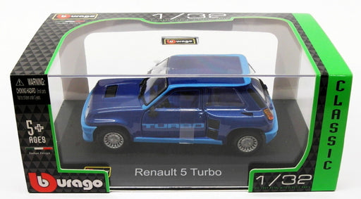 Burago 1/32 Scale Diecast Model Car 18-43215 - Renault 5 Turbo - Blue