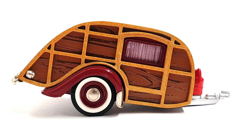 Brooklin 1/43 Scale BRK65 001 - 1947 Wesley Slumbercoach Woody Trailer - Maroon