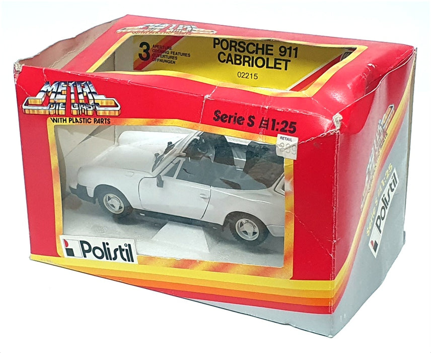 Atlas Editions 1/25 Scale Diecast 02215 - Porsche 911 Cabriolet - White