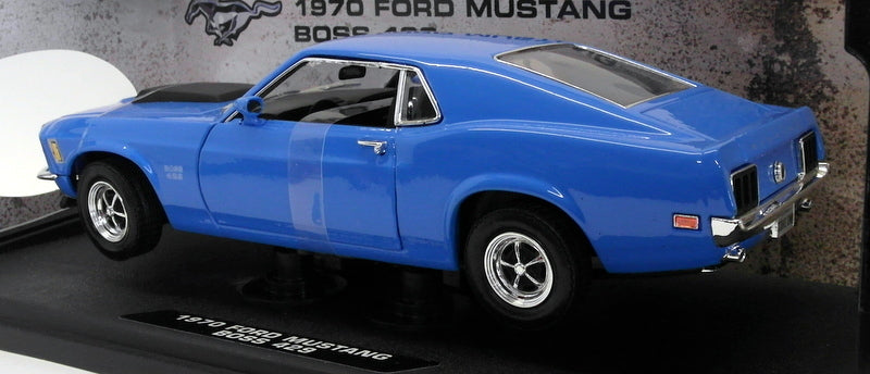 Motormax 1/18 Scale diecast - 73154 1970 Ford Mustang Boss 429 Blue