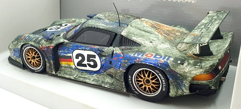 UT Models 1/18 Scale 180 966625 Porsche 911 GT 1 Le Mans 1996 Signed Reworked