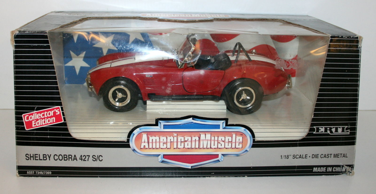ERTL 1/18 7369 SHELBY COBRA 427 S/C RED