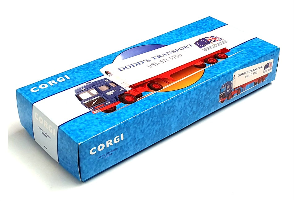 Corgi 1/64 Scale 98306 - Volvo Container Trailer Truck Dodd's - Blue/White
