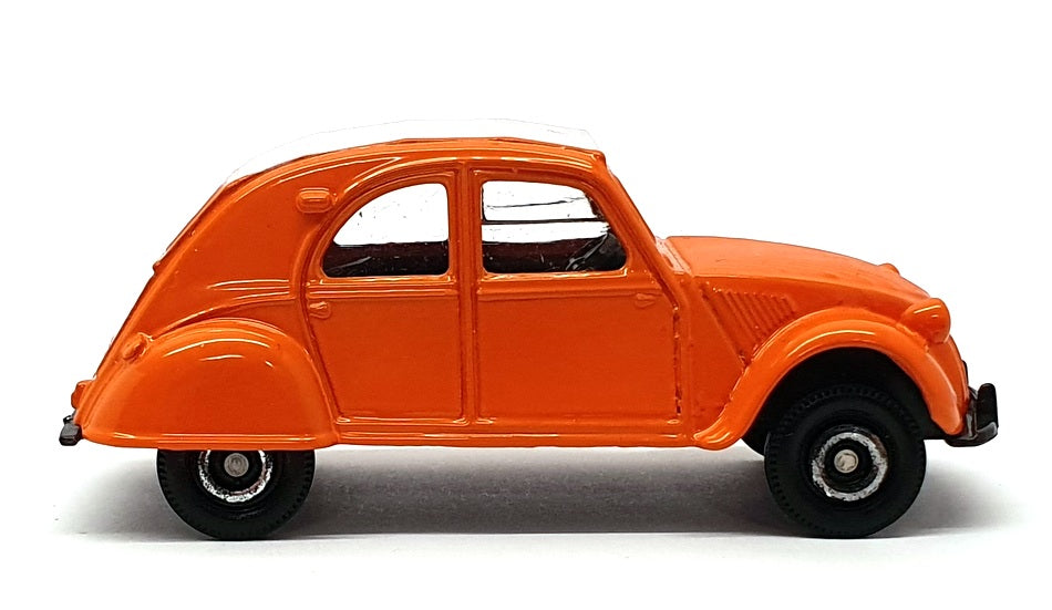 Corgi Fina 7.5cm Long Model Car CRG04 - Citroen 2cv - Orange/White