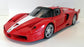 Hot Wheels Elite 1/18 Scale Diecast - J8246-0510 Ferrari FXX Red / White stripe