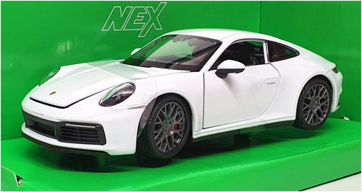 Welly NEX 1/24 Scale Diecast 24099W - Porsche 911 Carrera 4S - White 