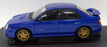 Autoart 1/18 Scale Diecast - 78642 Subaru New Age Impreza WRX STi Blue
