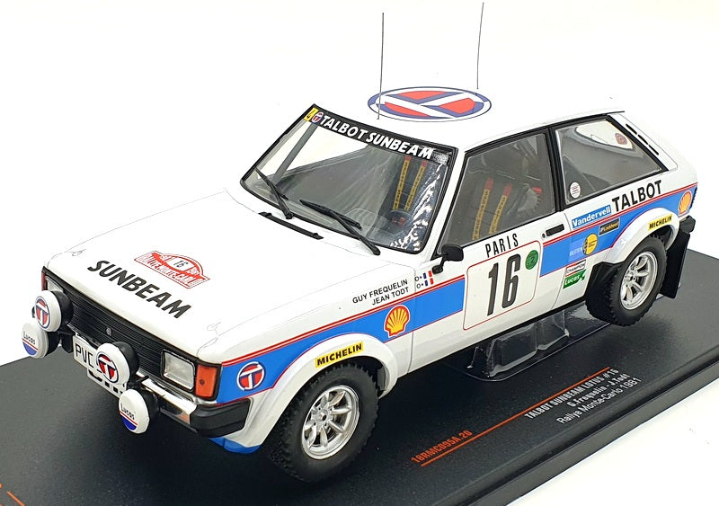 IXO 1/18 Scale 18RMC095A - Talbot Sunbeam Lotus #16 RMC 1981 G.Frequelin