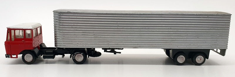 Lion Car No.36 - 1/50 Scale Mat074 - DAF Truck & EuroTrailer - Silver