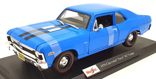 Maisto 1/18 Scale Diecast 46629 - 1970 Chevrolet Nova SS Coupe - Blue