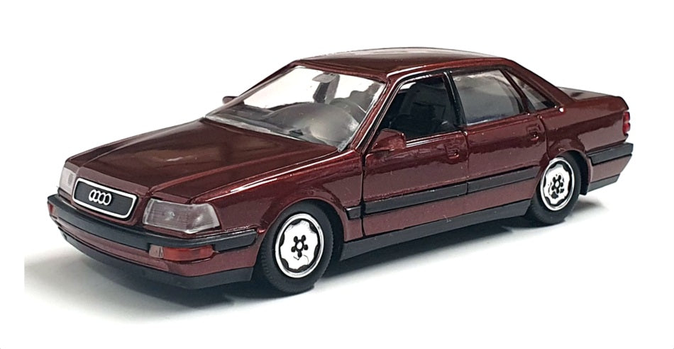 Schabak 1/43 Scale Diecast 1024 - Audi V8 - Burgundy