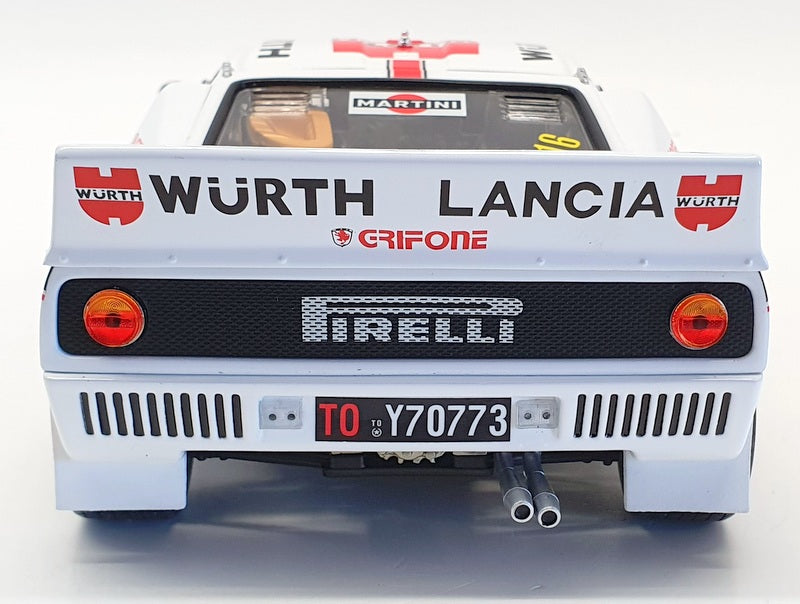 Kyosho 1/18 Scale Model Car 08306C - Lancia Rally 1983 Costa Smeralda