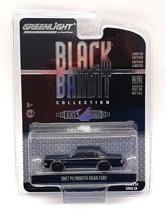 Greenlight 1/64 Scale Model Car 28050-C - 1987 Plymouth Gran Fury - Black