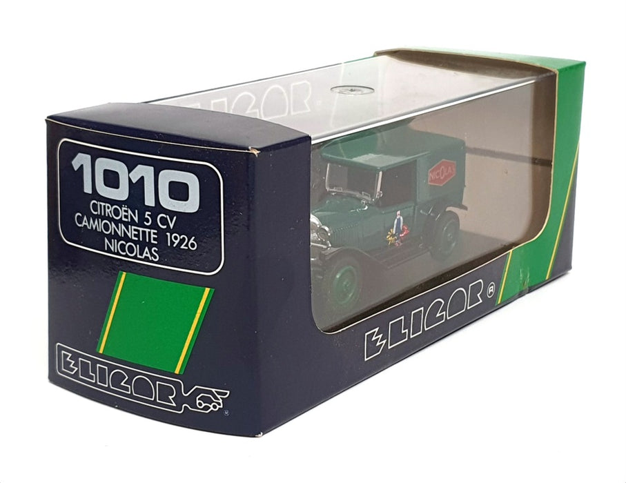 Eligor 1/43 Scale Diecast 1010 - Citroen 5 CV Van Martin - Green