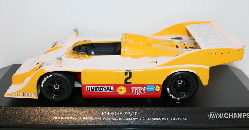 Minichamps 1/18 Scale 155736592 Porsche 917/10 Farewell In The Snow Nurburgring