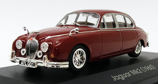 Atlas Editions 1/43 Scale Diecast 4 656 132 - 1960 Jaguar Mk2 - Maroon