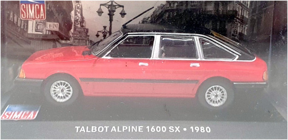 Altaya 1/43 Scale Diecast AT17423 - 1980 Talbot Alpine 1600 SX - Red