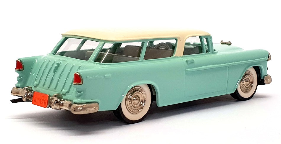 Brooklin 1/43 Scale BRK26 002C - 1955 Chevrolet Nomad - Pale Lgt. Blue/White
