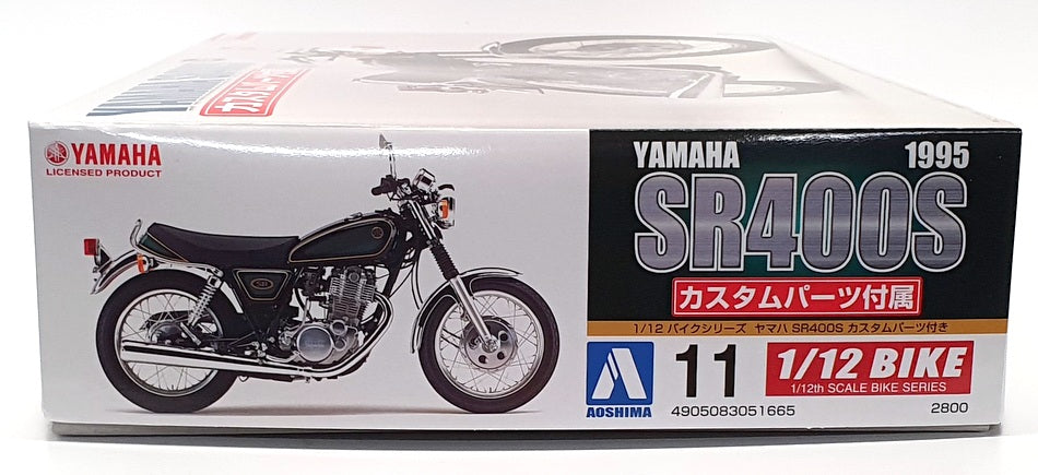 Aoshima 1/12 Scale Kit 05166 - 1995 Yamaha SR400S Motorbike