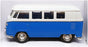 Welly 10.5cm Long Diecast 49764 - Volkswagen T1 Bus - Blue/Lt Grey