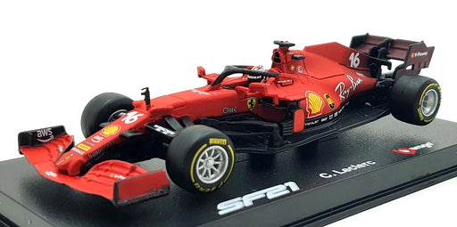 Burago 1/43 Scale 18-36828 - F1 Ferrari SF21 - #16 C.Leclerc