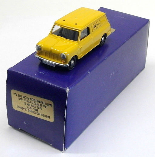British Motoring Classics 1/43 Scale 100/7 - Mini Van MkIII - AA Services