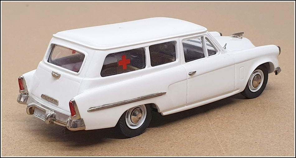 Brooklin Models 1/43 Scale CSV02 - 1954 Studeaker Conestoga Ambulet - White