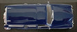Maxichamps 1/43 Scale 940 171011 - 1966 Volvo 121 Amazon Break - Dark Blue