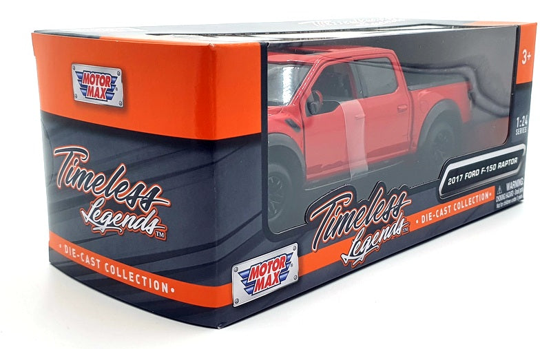 Motormax 1/24 Scale 79344 - 2019 Ford F-150 Raptor Pick Up - Red