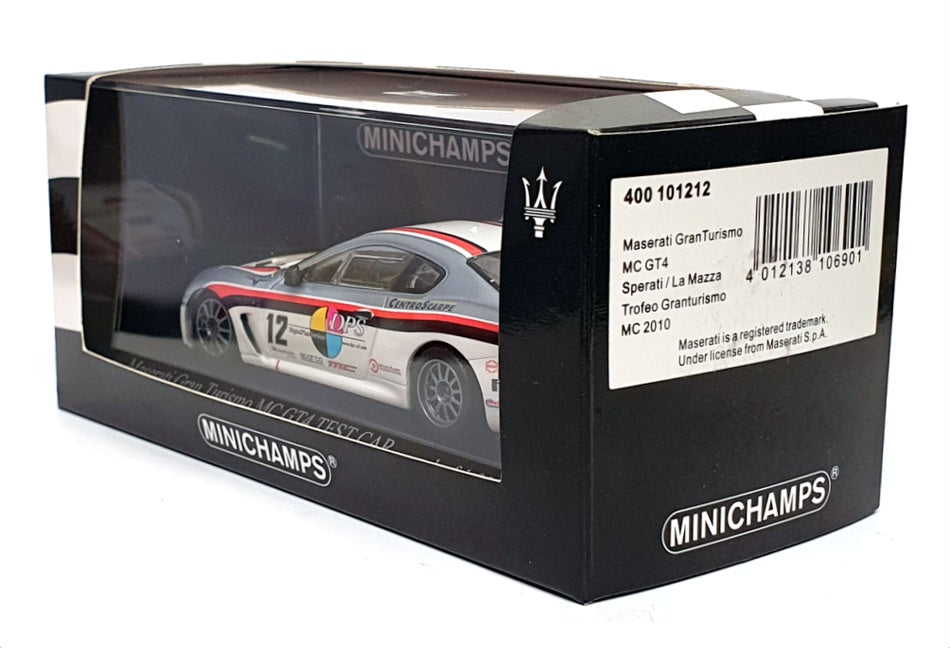 Minichamps 1/43 Scale 400 101212 - Maserati Gran Turismo MC GT4 Test Car 2010