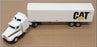 Ertl 1/64 Scale Diecast 7705 - Kenworth Truck & Trailer CAT - White