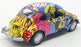 Kandy Toys 11cm Long TY4507 - Wacky Colour Cars Beetle Pull Back And Go