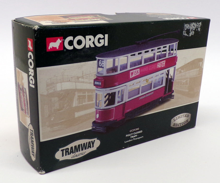 Corgi 1/76 scale CC25202 - Fully Closed Tram - R68 London Transport