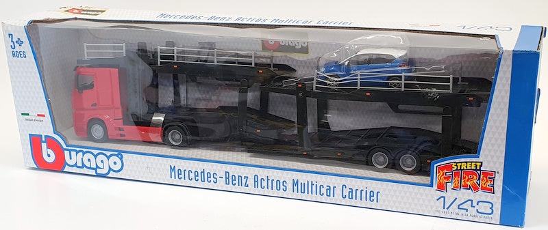 Burago 1/43 Scale 1831456 - Mercedes Benz Actros Multicar Carrier