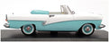 Detail Cars 1/43 Scale ART383 - 1957 Ford Taunus 17M Cabrio - White/Lt Blue
