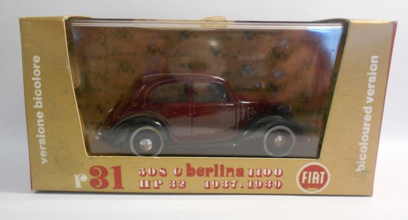 Brumm 1/43 Scale Metal Model - R31 FIAT 50S C BERLINA 1100 HP 32 1937-1939