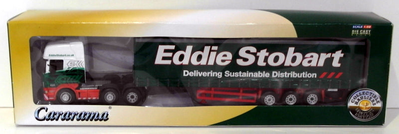 Cararama 1/50 Scale CR005 - Scania Curtainside Trailer - Eddie Stobart