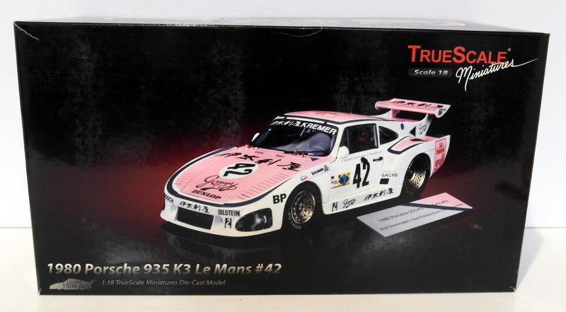 Truescale 1/18 Scale diecast TSM09183 1980 Porsche 935 K3 #42 Le Mans