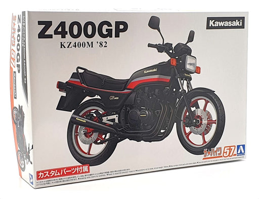 Aoshima 1/12 Scale Unbuilt Kit 062678 - 1982 Kawasaki Z400GP Motorbike