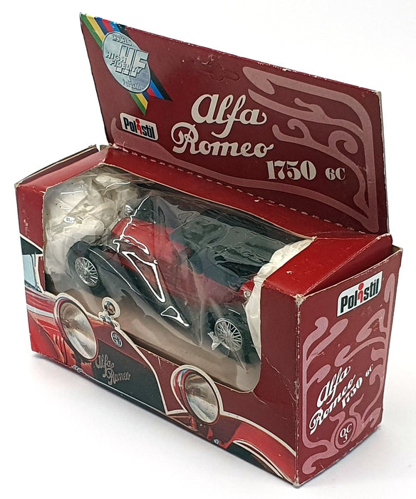 Polistil 12cm Long Diecast Model Car OC3 - Alfa Romeo 1750 6C - Red