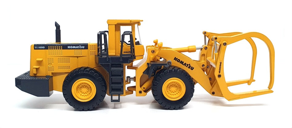 Joal 1/50 Scale Diecast 204 - Komatsu WA600-3 Log Loader - Yellow